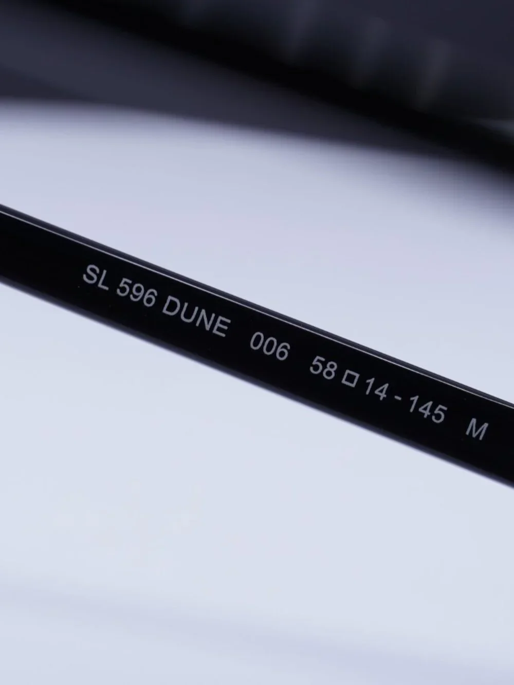 Saint Laurent SL596 DUNE 006 Aviator Sunglasses - Black / Grey